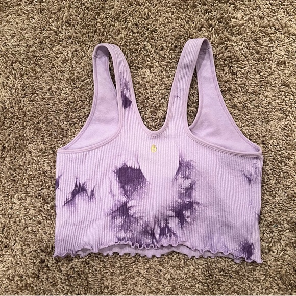 Spiritual Gangster Cropped Tank in Amethyst - Picture 2 of 4